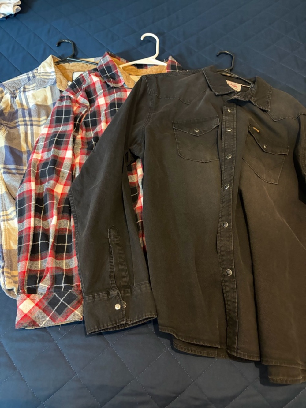 Wrangler Black Jean button down with 2 legendary flannels